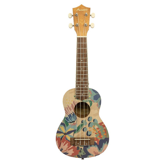 Bamboo New Generation Flower Line Series Soprano Ukulele with Gig Bag