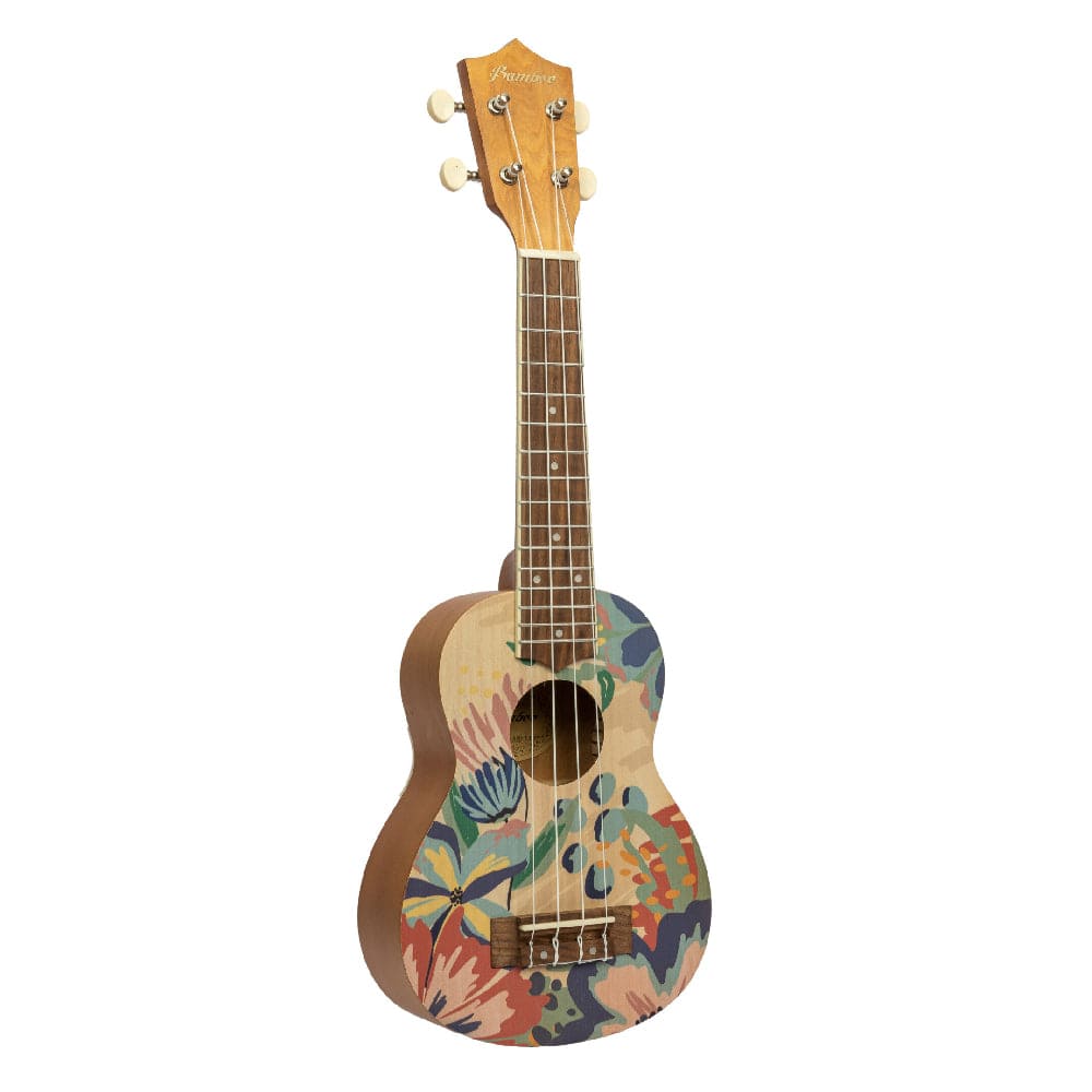 Bamboo New Generation Flower Line Series Soprano Ukulele with Gig Bag