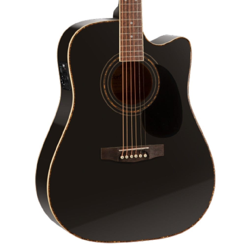 Cort AD880CE Cutaway Electro Acoustic Guitar with Gigbag, Strap, Polishing Cloth, Pick and Ebook