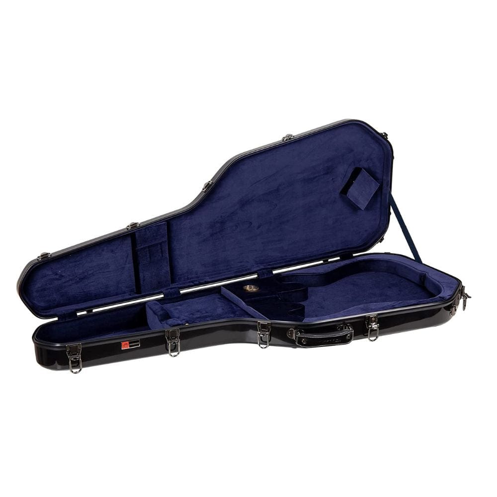 Crossrock CRF-2020GSTBK Deluxe Fiberglass Case for Tele and Strat Style Electric Guitars - Black