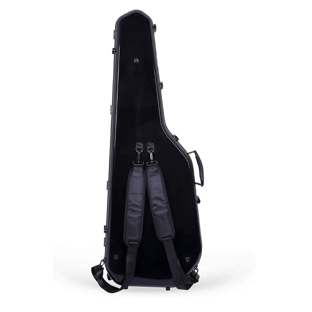 Crossrock CRF-2020GSTBK Deluxe Fiberglass Case for Tele and Strat Style Electric Guitars - Black