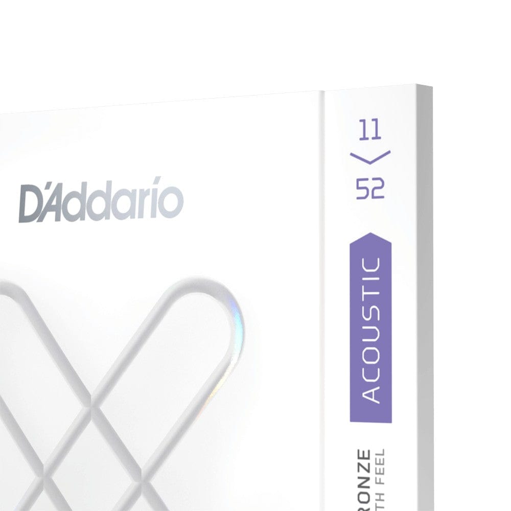 D'Addario XS Acoustic Guitar coated Strings Phosphor Bronze, Custom Light, 11-52