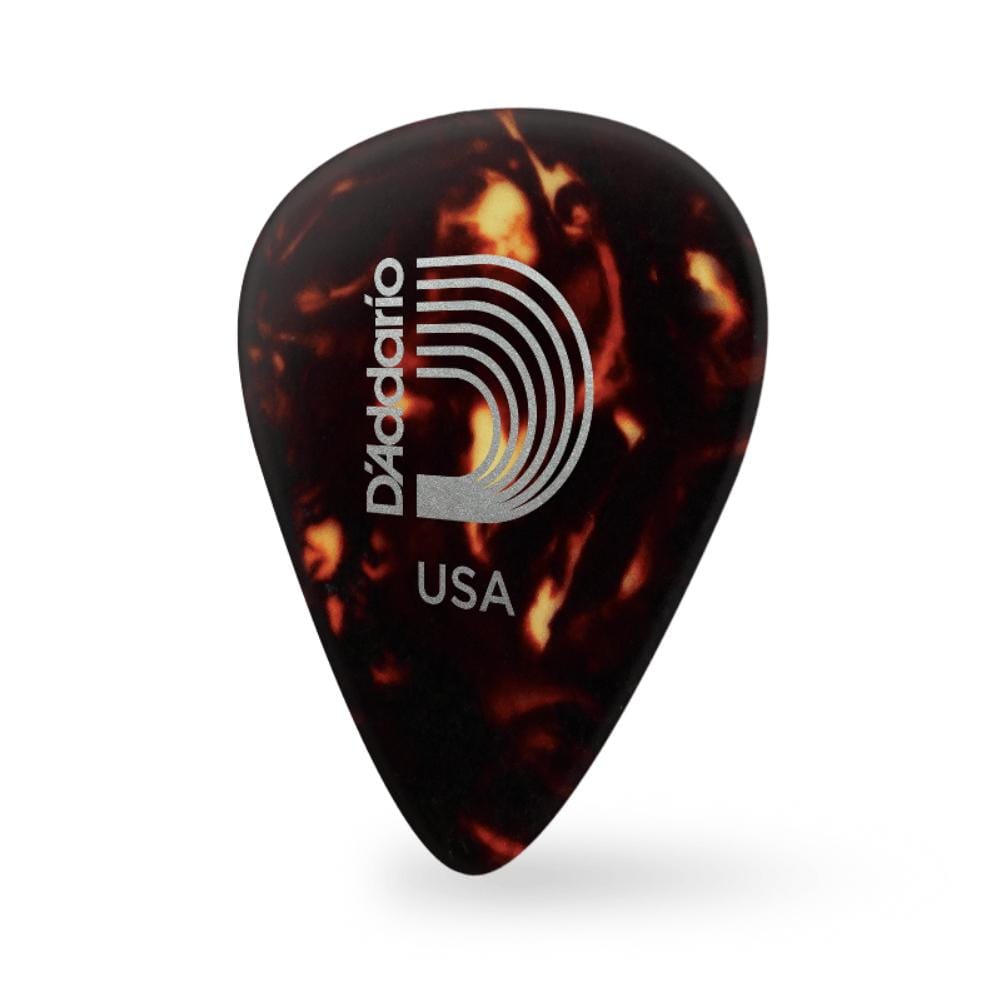 D'Addario Classic Celluloid Shell Color 0.70mm Medium Gauge Guitar Pick
