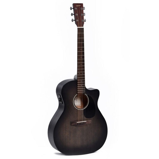 Ditson GC-10E-TBK Cutaway 6 String Electro Acoustic Guitar - Translucent Black Satin