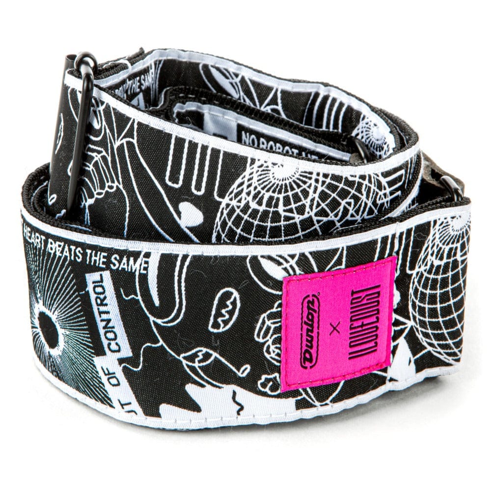 Dunlop ILD11 ILOVEDUST Robot Heart Guitar Strap