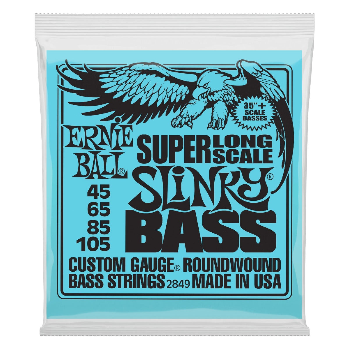 Ernie Ball Super Long Scale Slinky Electric Bass Guitar String