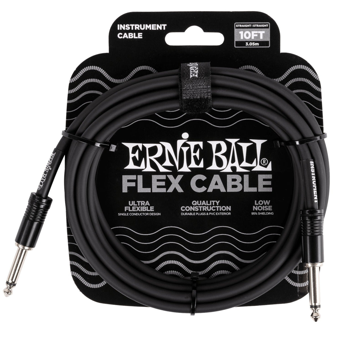Ernie Ball Flex 10ft Straight/Straight Instrument Cable