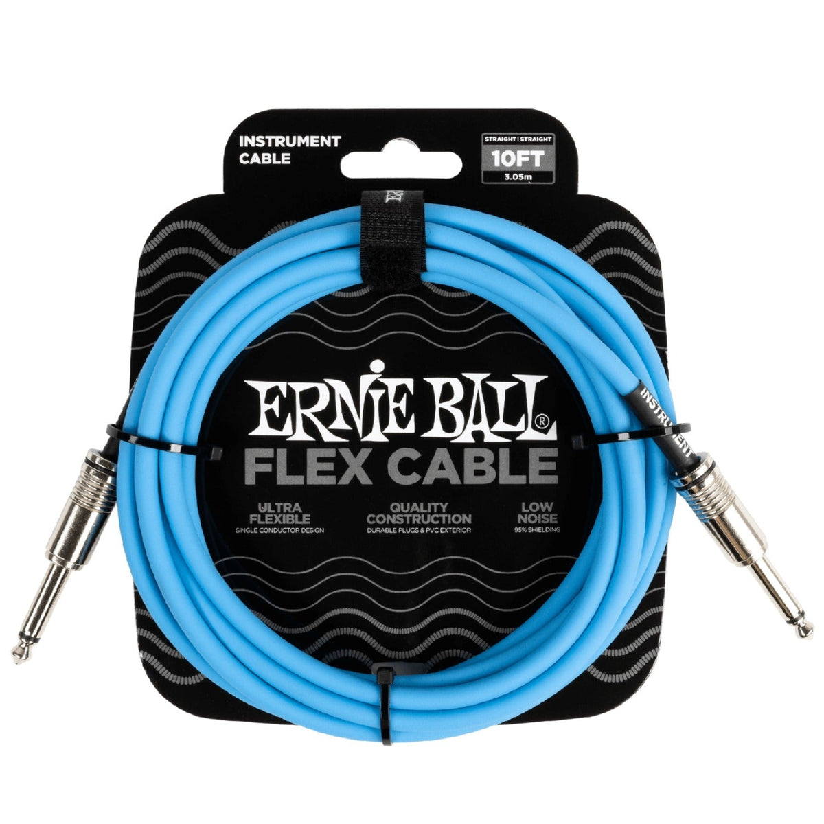 Ernie Ball Flex 10 ft Straight to Straight Instrument Cable