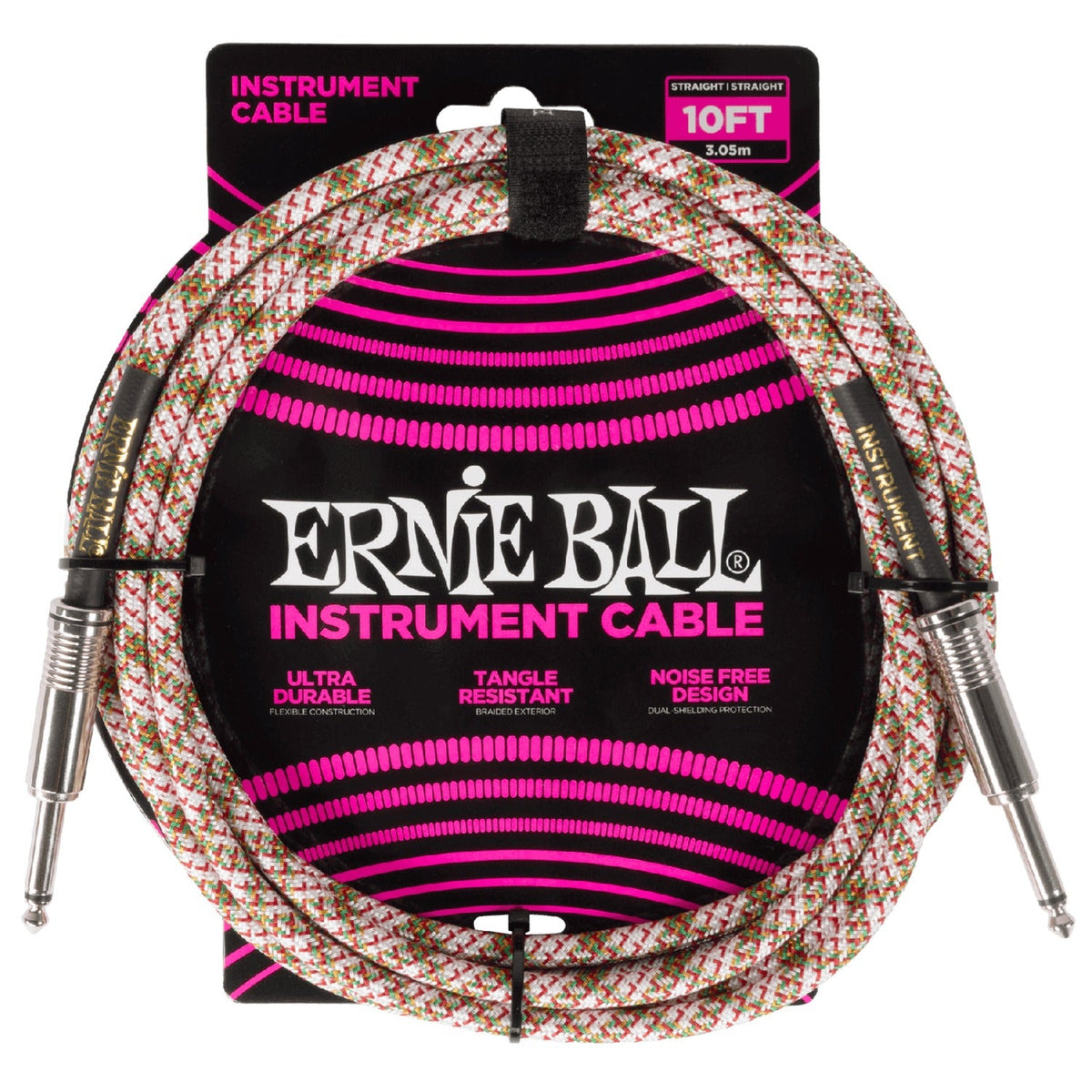Ernie Ball Braided 10ft Straight/Straight Instrument Cable