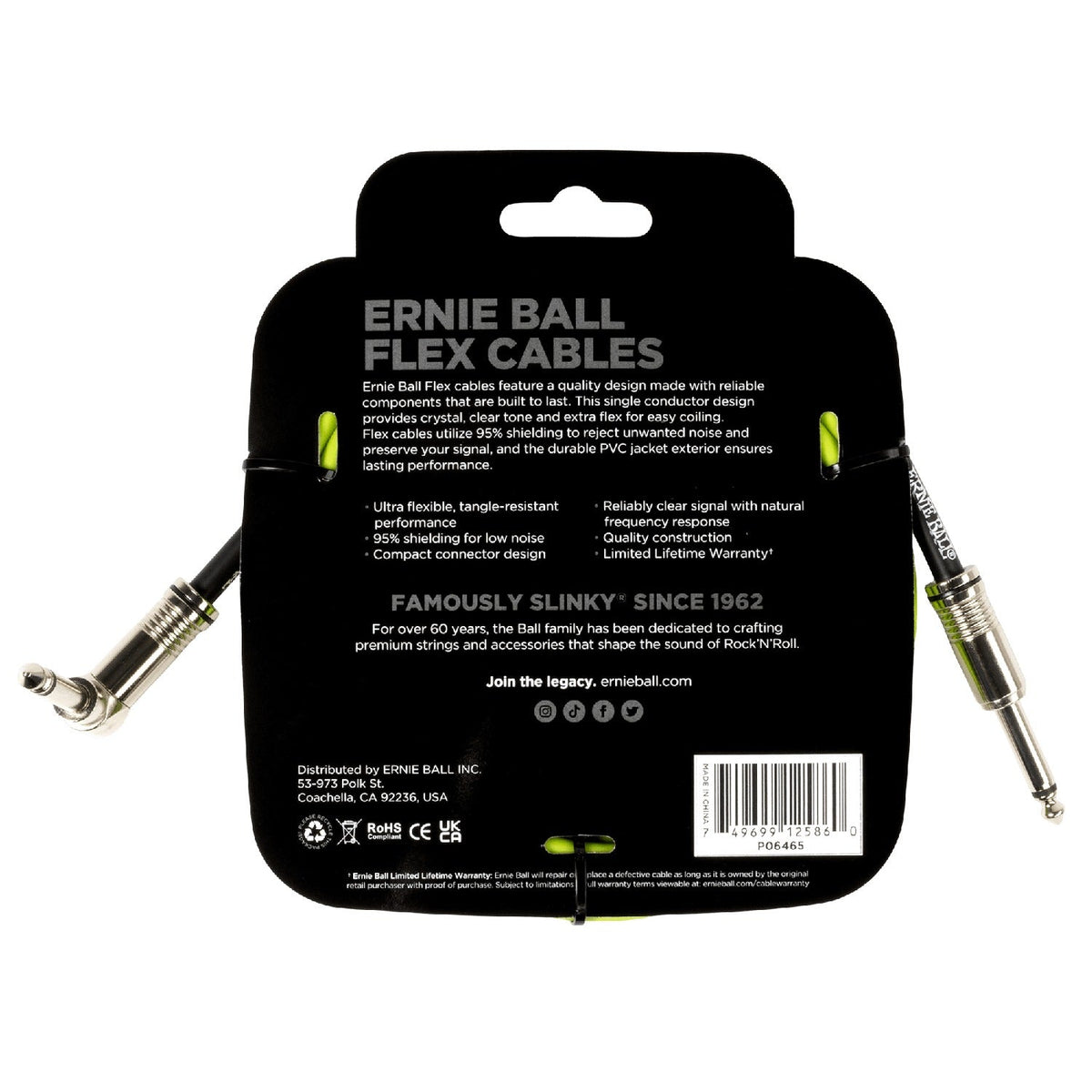 Ernie Ball Flex 10ft Instrument Cable