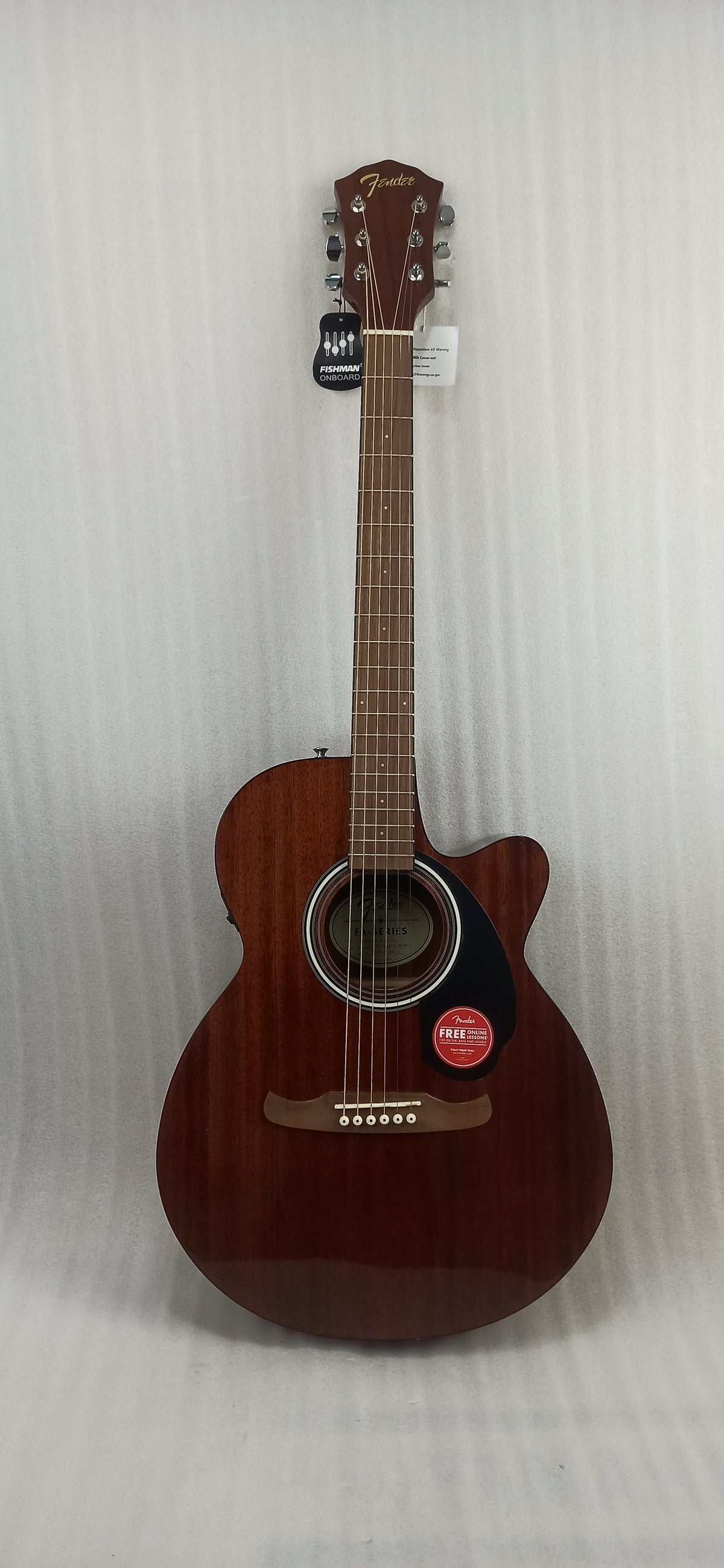 Fender FA-135CE Concert V2 Electro Acoustic Guitar - Natural Mahogany - Open Box