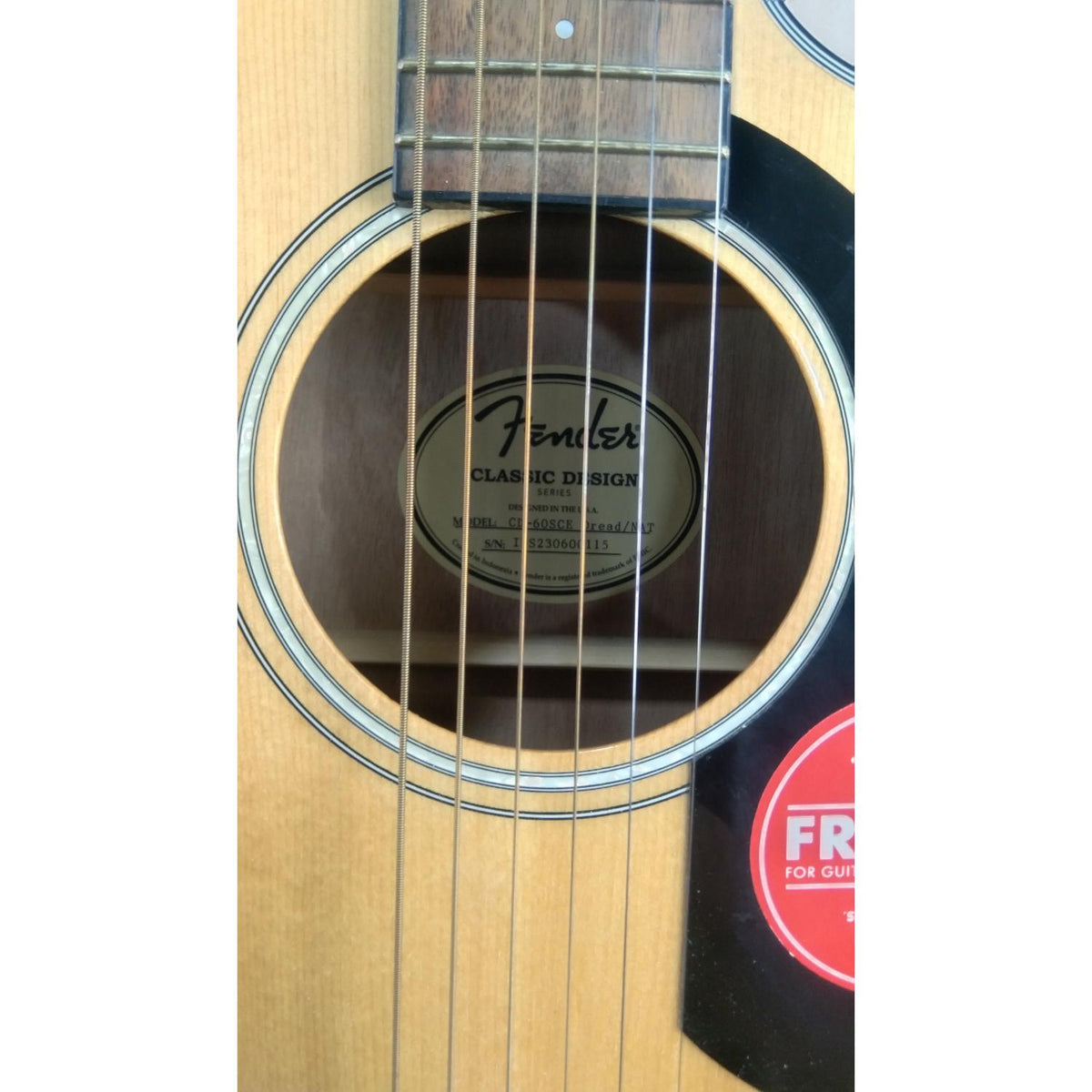 Fender CD-60SCE Dreadnought Electro-Acoustic Guitar - Open Box
