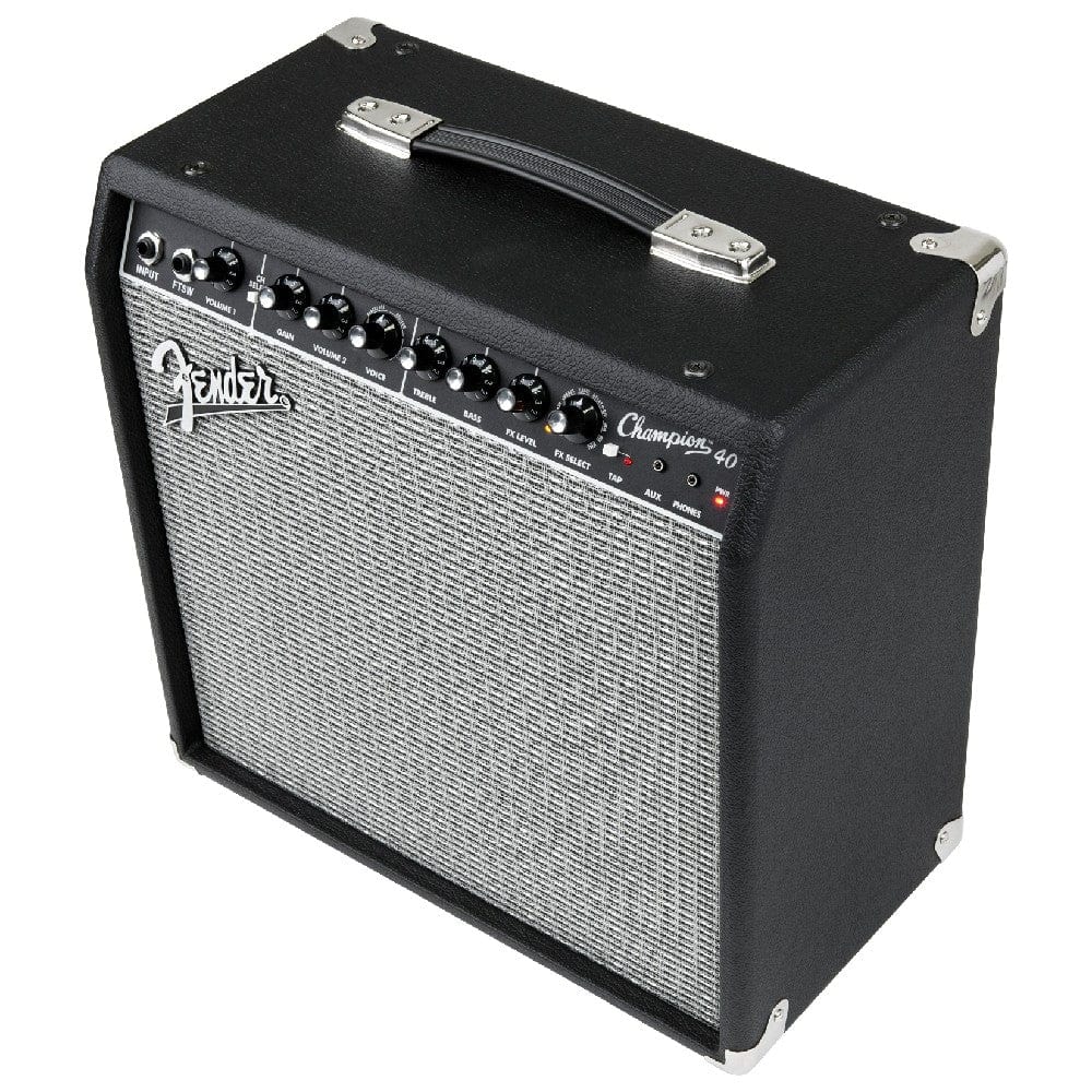 Fender Champion 40 Watts Combo Guitar Amplifier with Cable, Polishing Cloth & E-Book