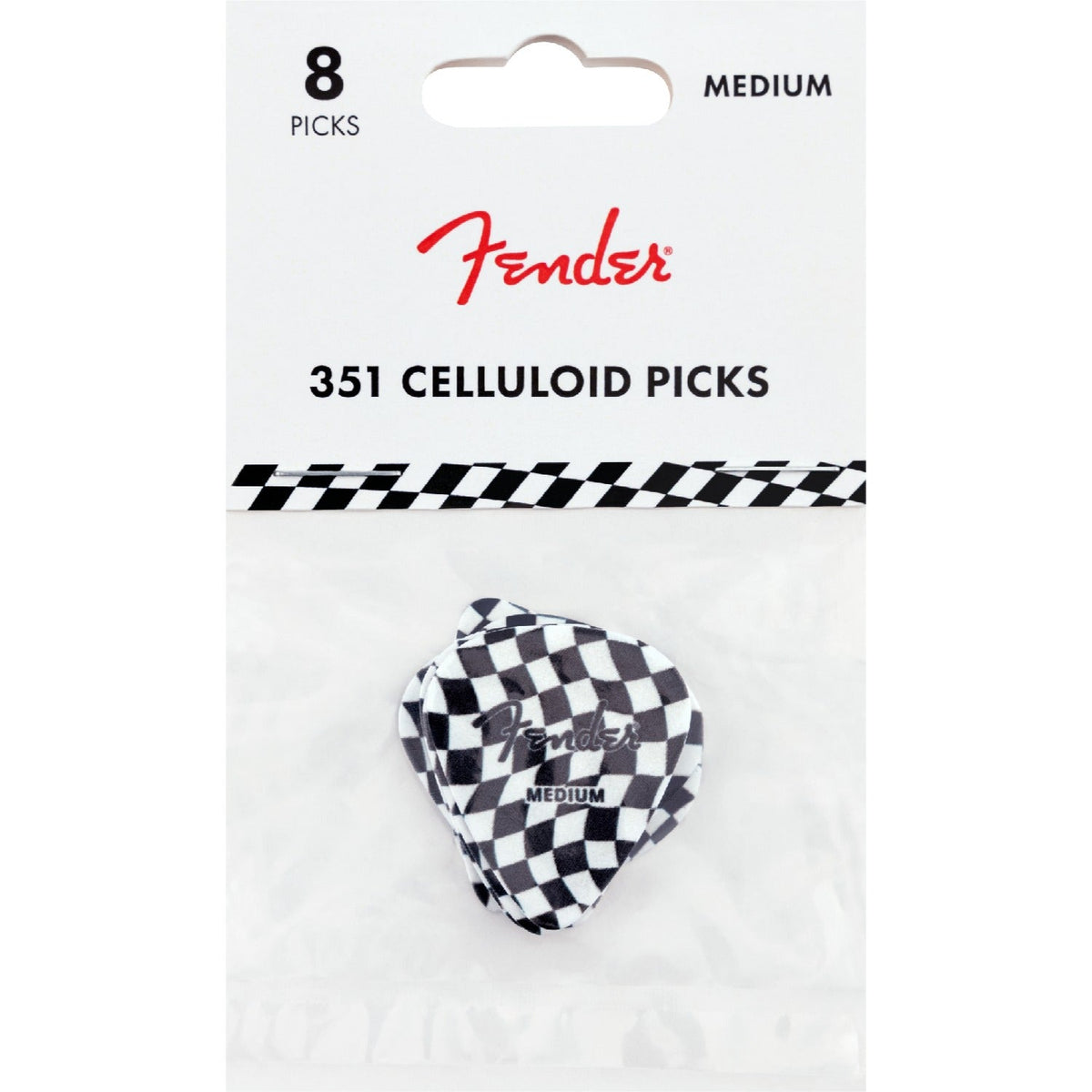Fender Checker 351 Celluloid Melody Medium Picks - 0.71mm