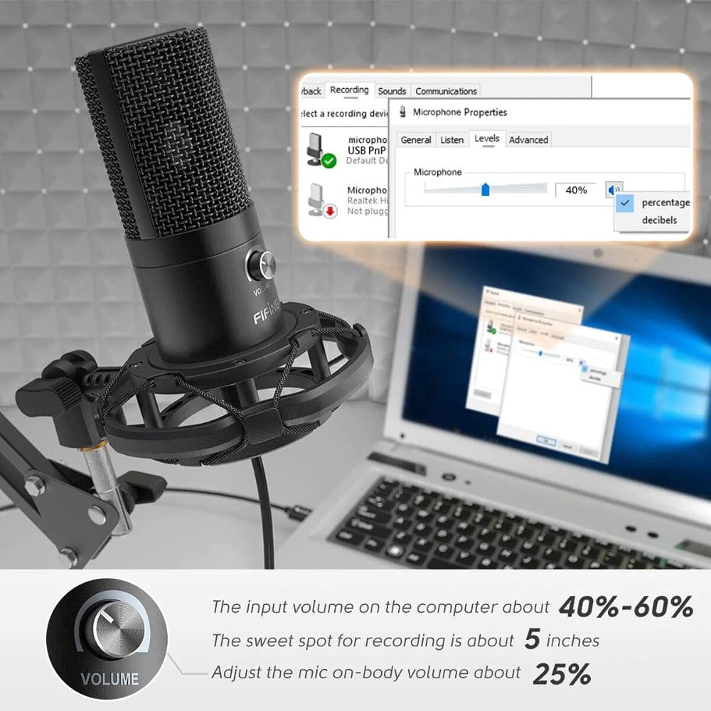 Fifine T669 USB Condenser Microphone Kit
