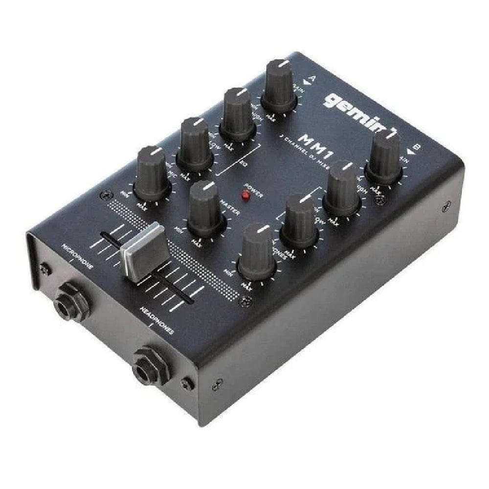 Gemini MM1 2-Channel Pocket-Sized DJ Mixer