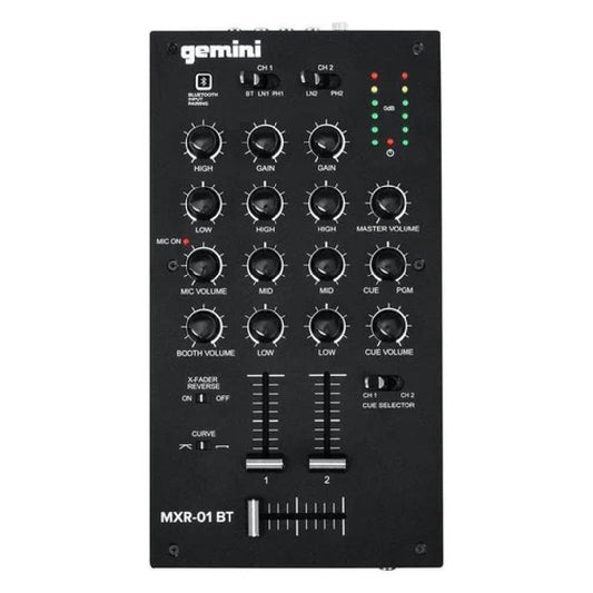 Gemini MXR 01 BT 2-Channel Professional DJ Mixer With Bluetooth Input