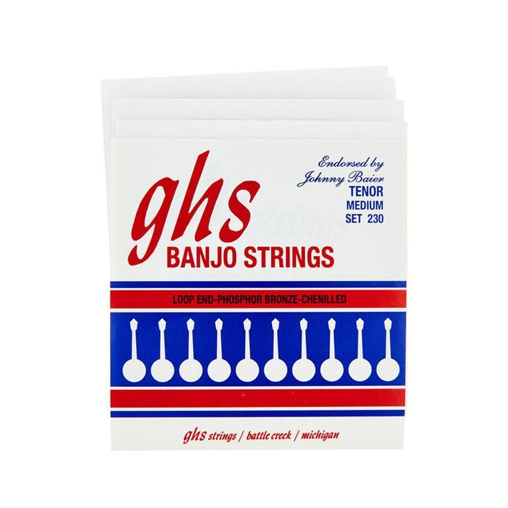 GHS 230 Johnny Baier Signature 4-String Tenor Banjo Strings Set - 11-30