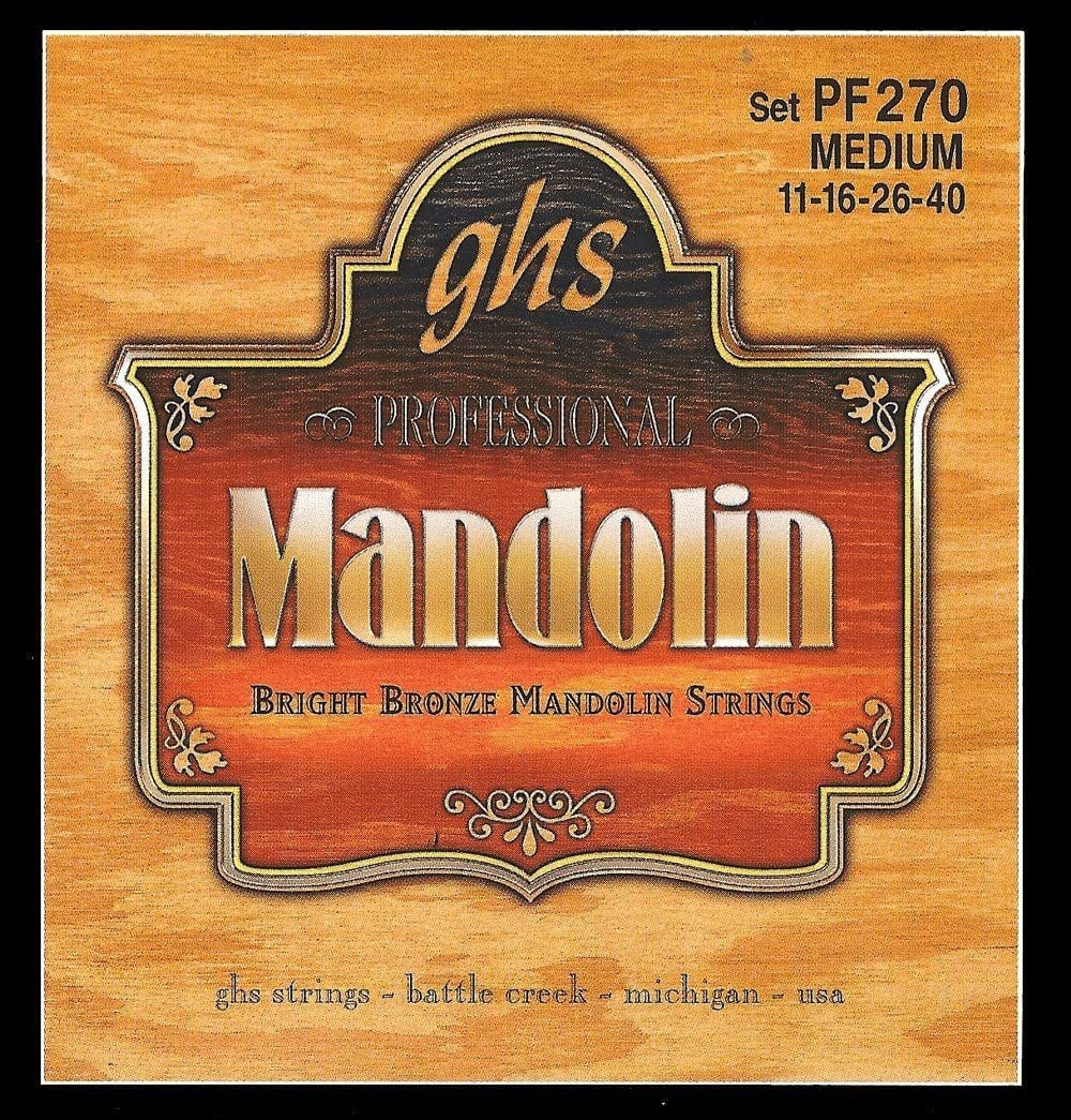 GHS Strings PF270 Bright Bronze Mandolin Strings Medium - .011-.040