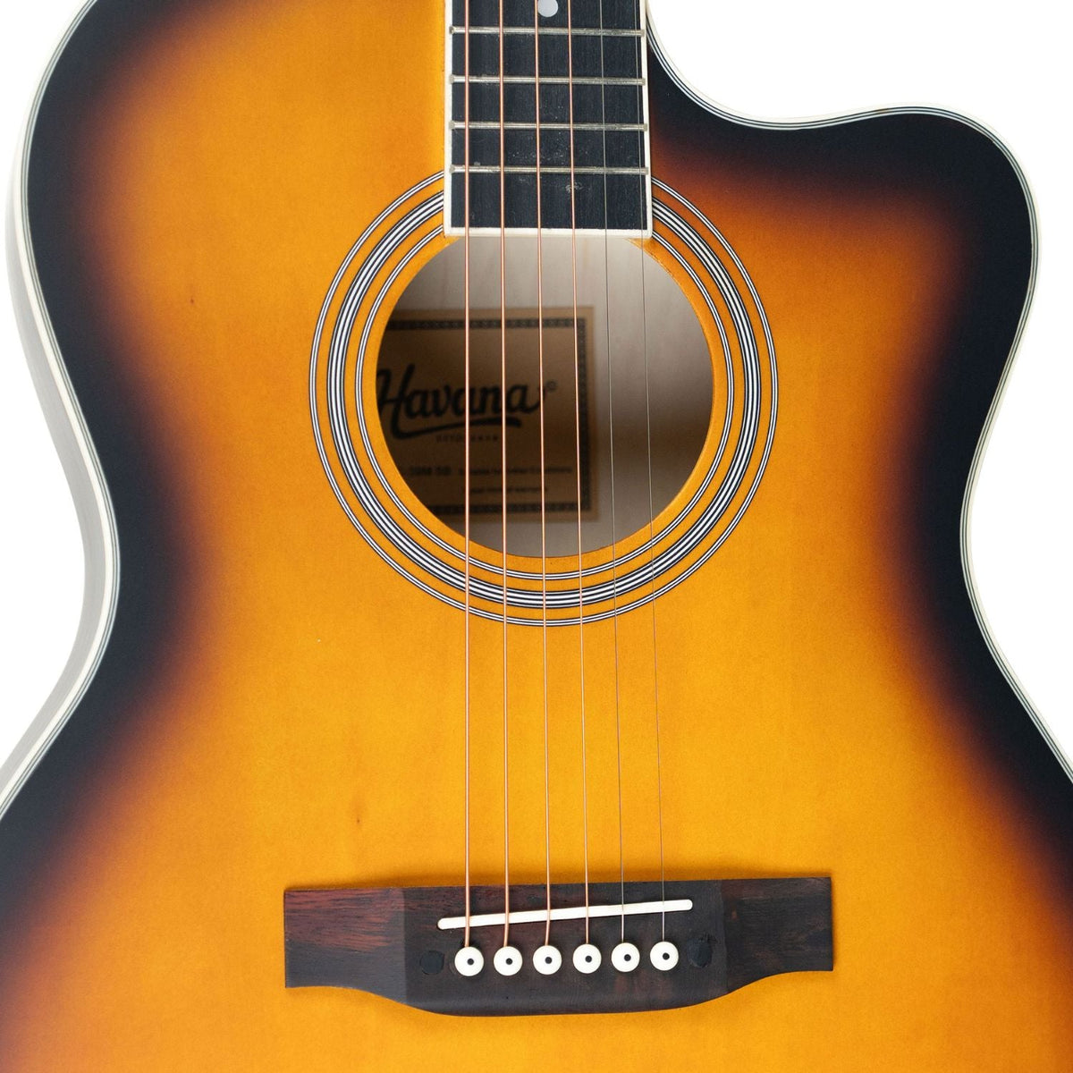Havana 39" Cutaway 6 String Acoustic Guitar