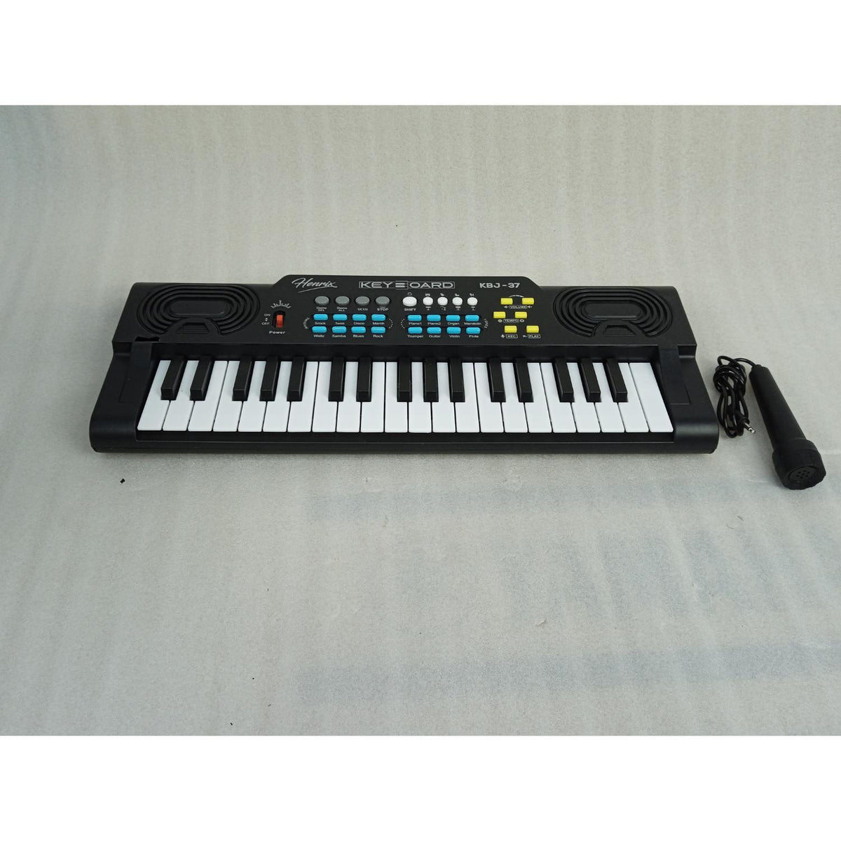 Henrix KBJ-37 37 Key Junior Keyboard with Microphone - Open Box B Stock