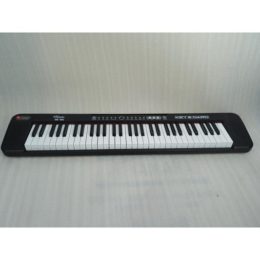 Henrix KB-601 Portable 61 Full Size Keys Keyboard with Adapter and Microphone - Open Box B Stock