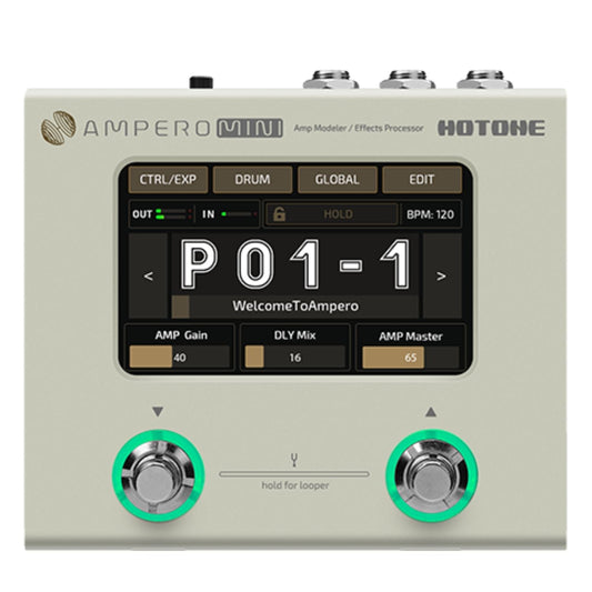 Hotone Ampero Mini Ultra Compact Amp Modeler & Guitar Processor