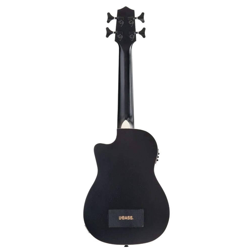 Kala UBASS-JYMN-BK-FS Black Journeyman Mahogany Acoustic-Electric U-BASS with F-Holes