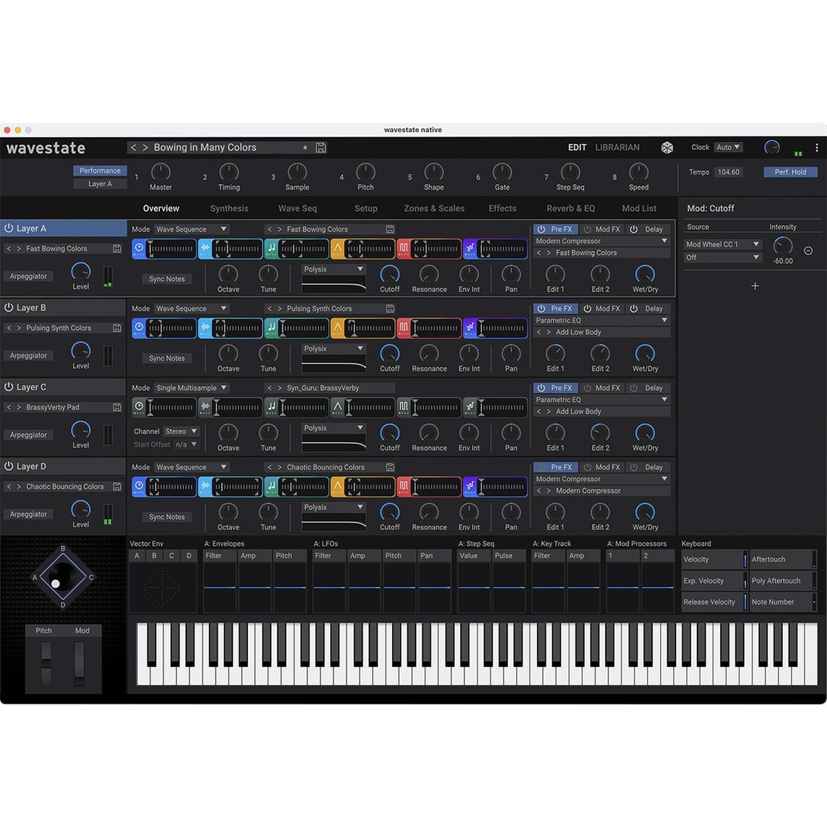 Korg Wavestate MK2 Digital Wave Sequencing Synthesizer