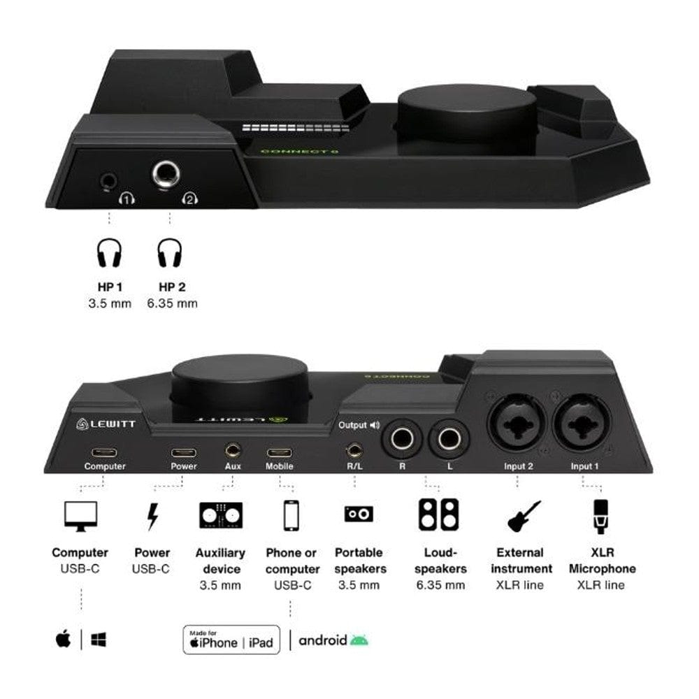 Lewitt Connect 6 6x6 Dual USB-C Audio Interface