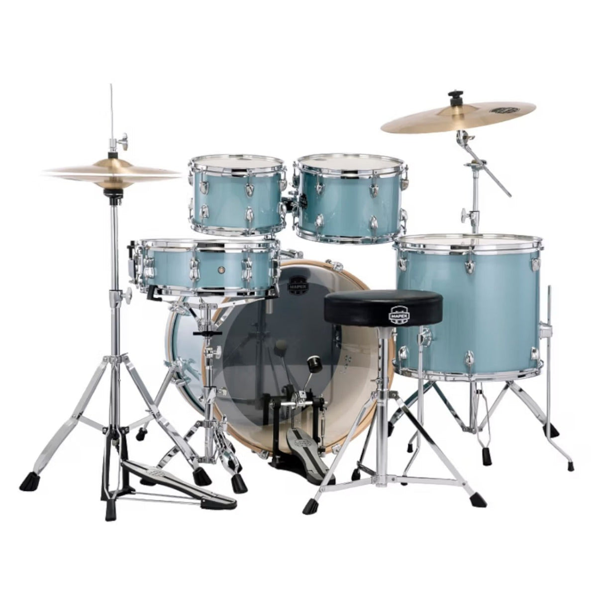 Mapex Venus 5Pcs Hybrid Acoustic Drum Kit with Hardware Cymbals & Throne