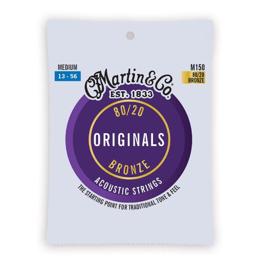 Martin M150 80/20 Bronze Medium Guitar String - .13-.56
