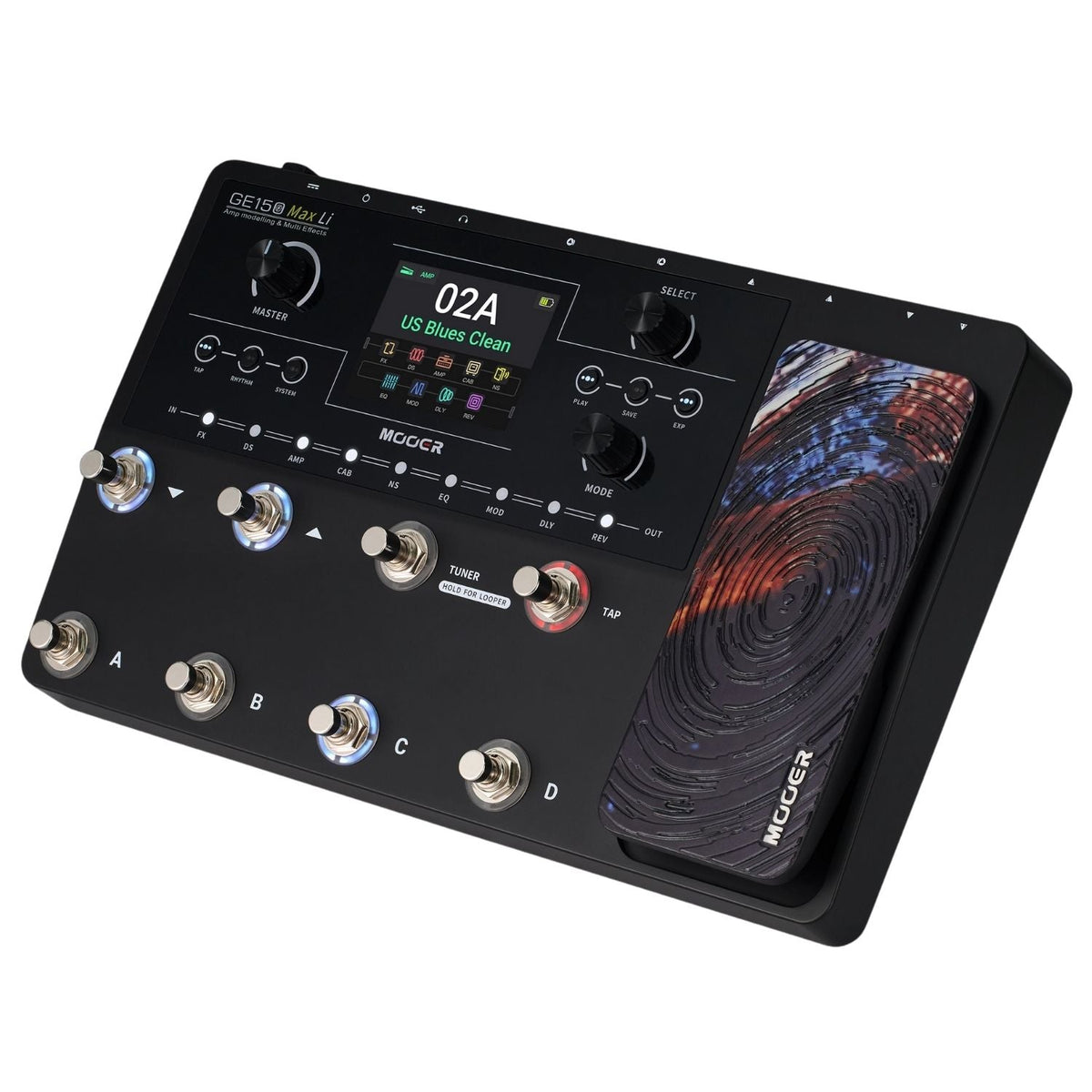 Mooer GE150 Max Li Rechargeable Lithium Battery Version Multi-Effects Pedals