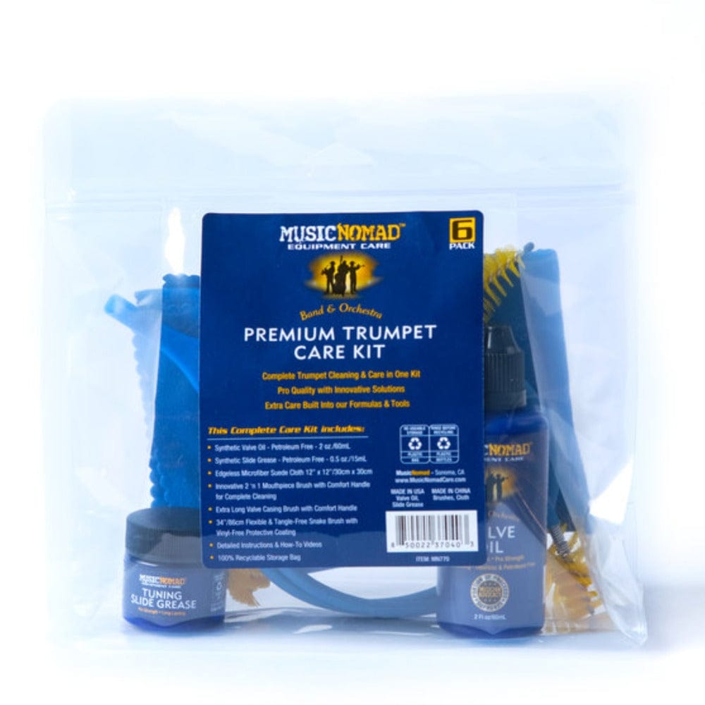 Music Nomad MN770 Premium Trumpet Care Kit - 6 Piece