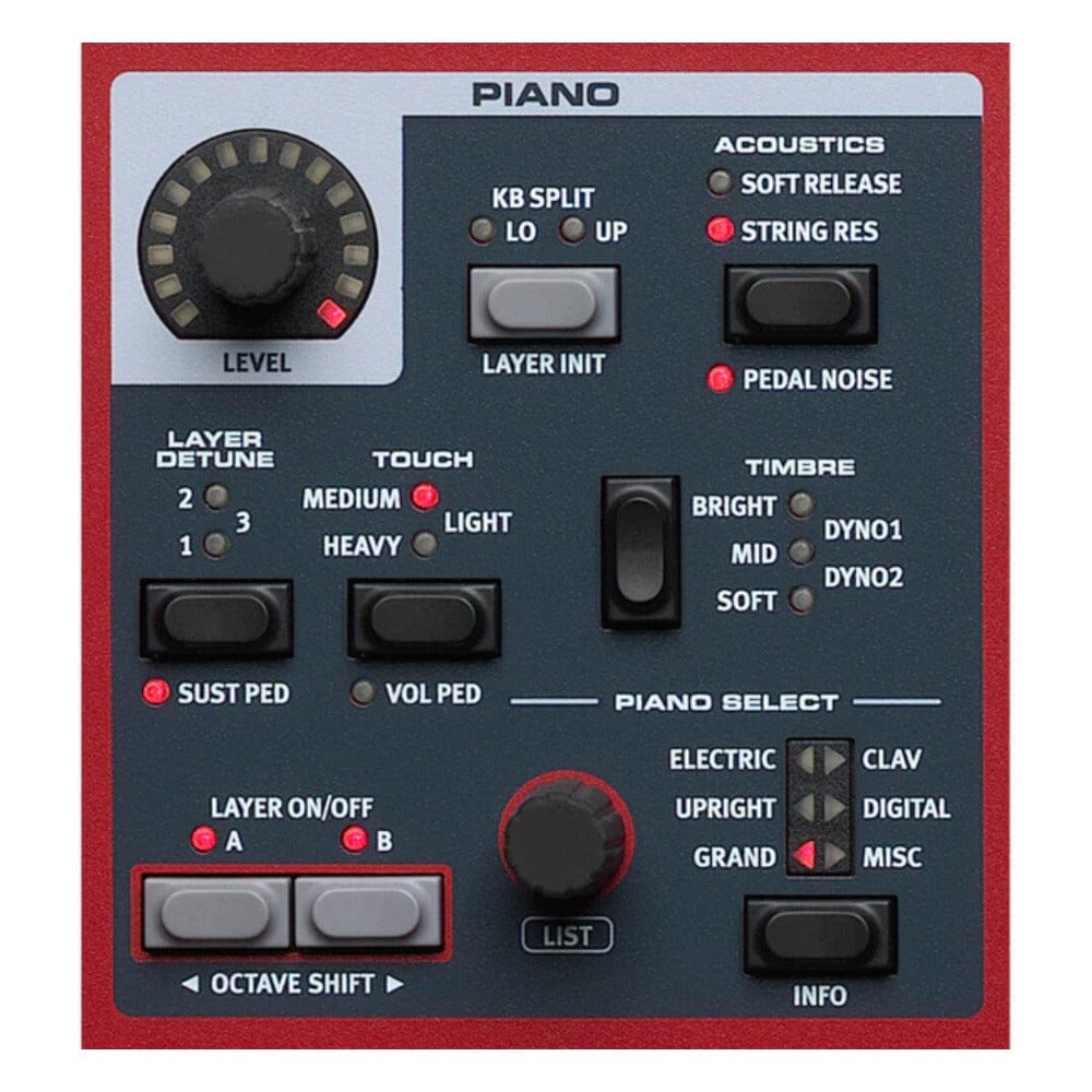 Nord Piano 5 Triple Sensor Keybed with Grand Weighted Action Digital Piano