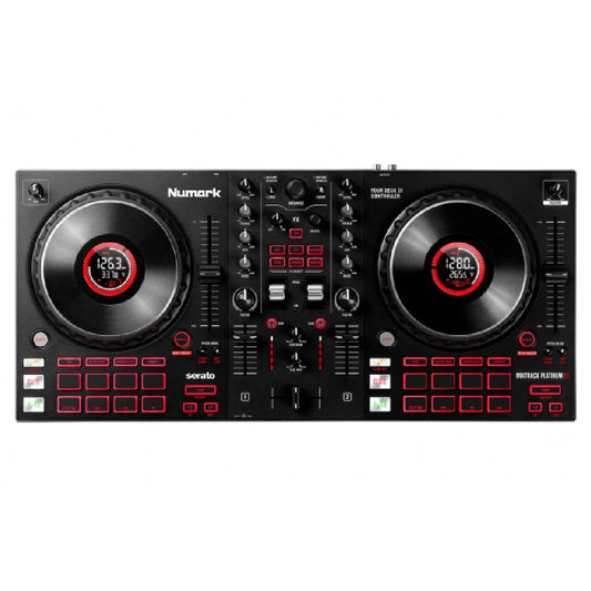 Numark Mixtrack Platinum FX 4-Deck Advanced DJ Controller with Jog Wheel Displays and Effects Paddles
