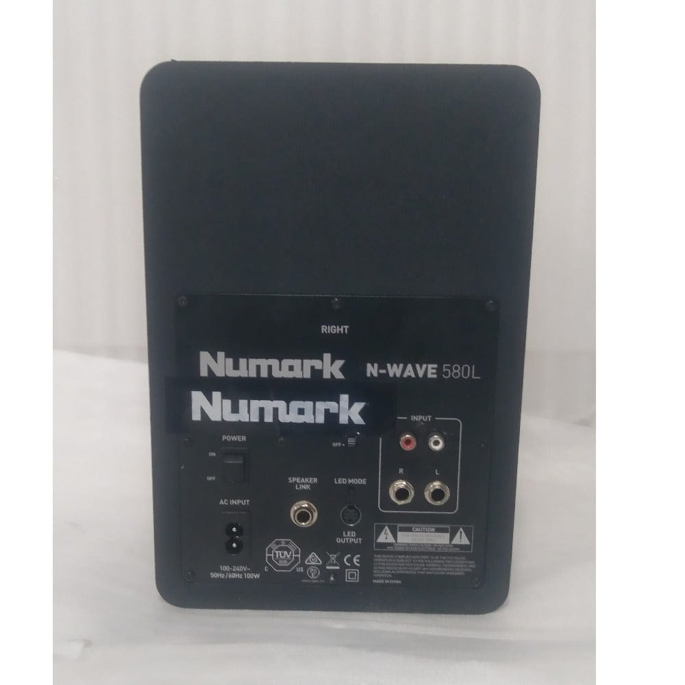 Numark N-Wave 580L Powered DJ Monitors with Pulsating Lights - Single - Open Box B Stock