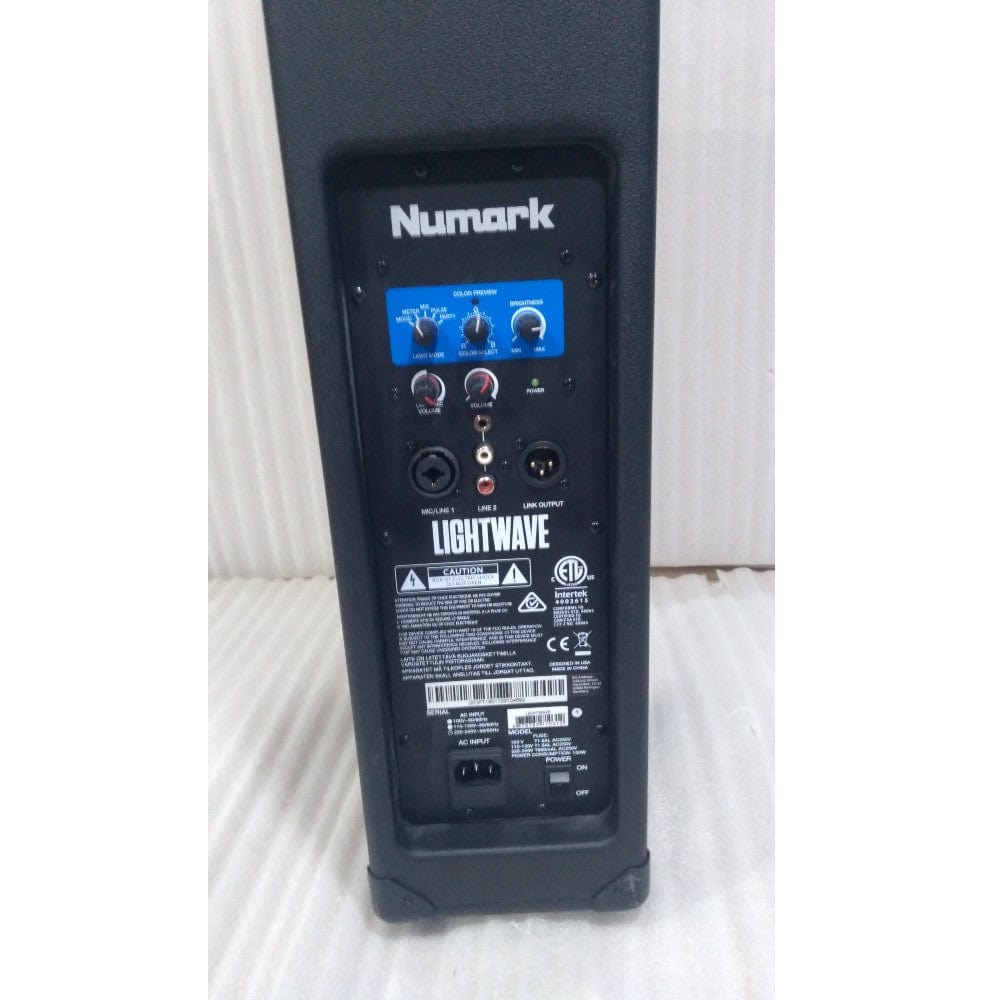 Numark Lightwave DJ Loudspeaker with Built-in Beat Sync’d Light Show - Open Box B Stock