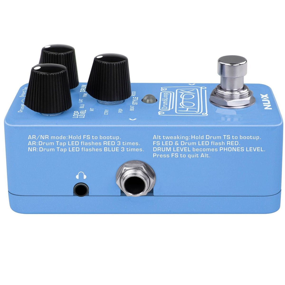 Nux NDL-3 Hook Mini Looper with Phones Out