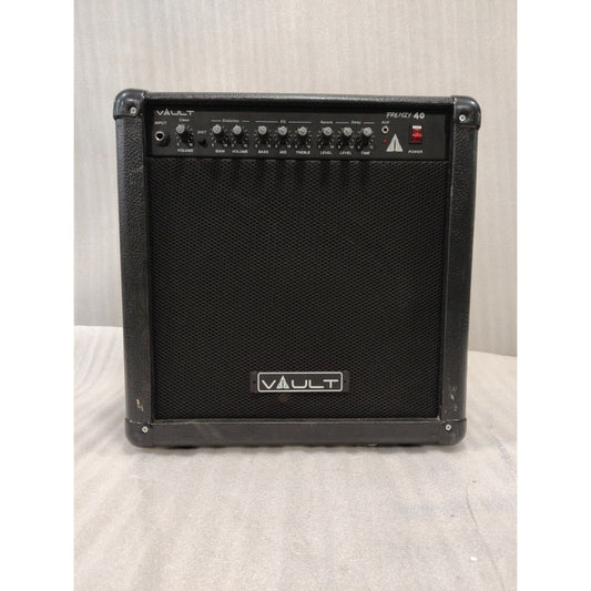 Vault Frenzy 40 Watt Combo Guitar Amplifier with Analog Distortion, Reverb & Delay All Playable Together - Open Box - Open Box A Stock