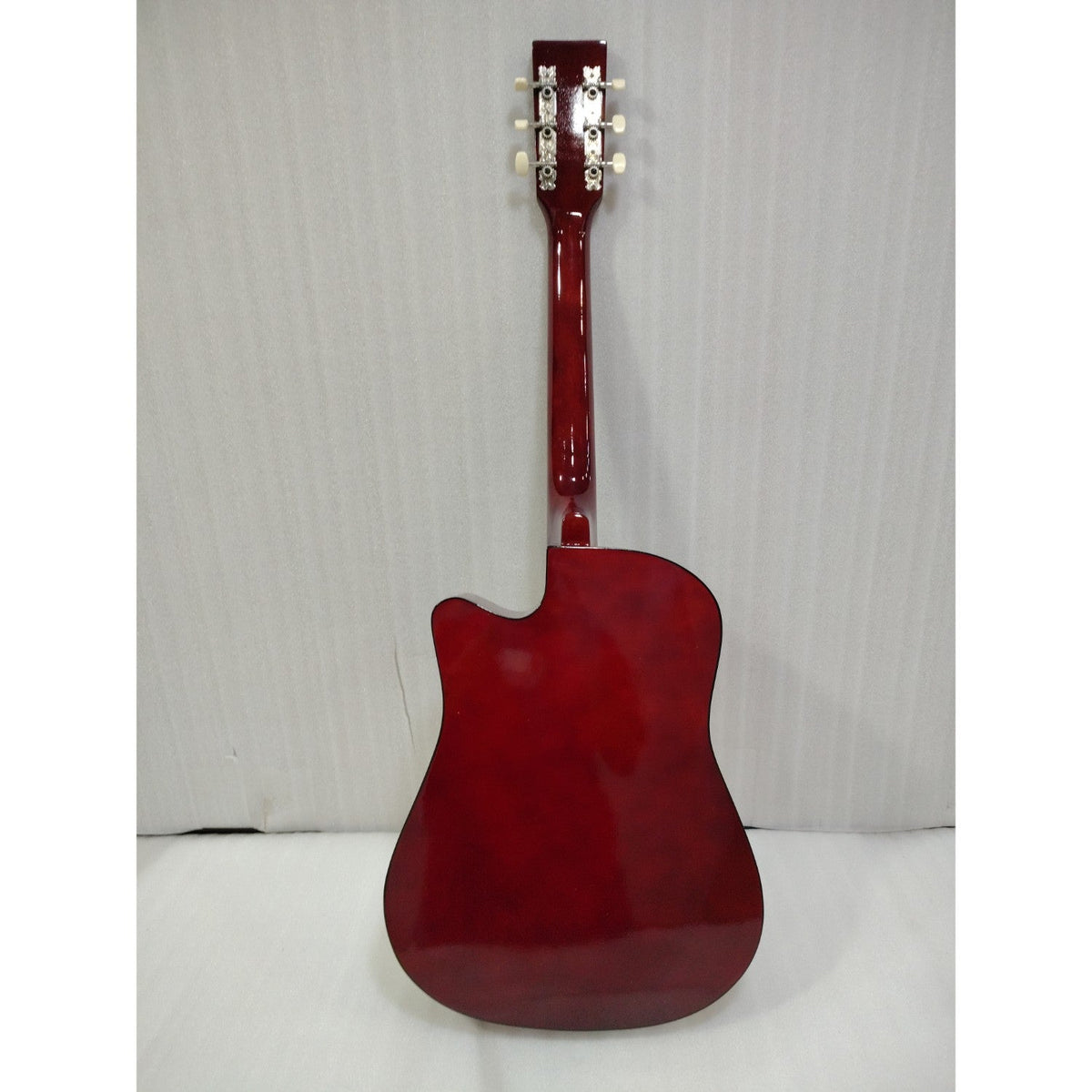 Henrix 38C 38 Inch Cutaway Acoustic Guitar with Dual Action Truss Rod, Gigbag, Picks, String Set, Strap, Cloth & Ebook - Open Box
