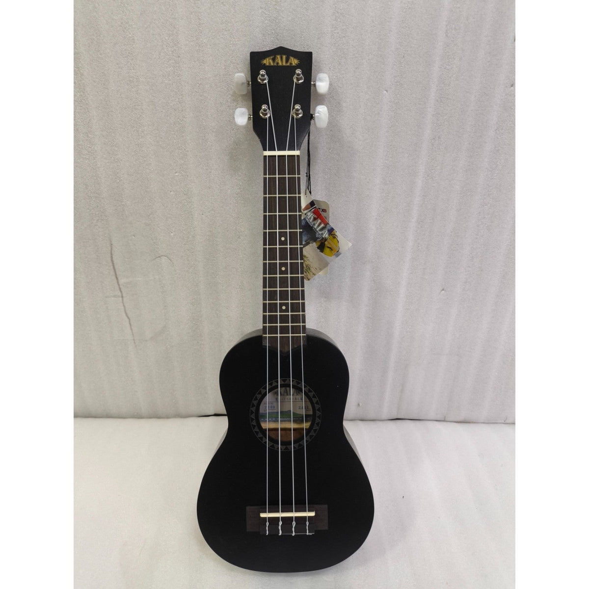 Kala KA-15S Black Satin Mahogany Soprano Ukulele - Black - Open Box