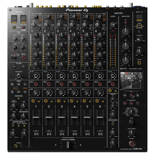 Pioneer DJMV10 Creative Style 6-Channel Professional DJ Mixer