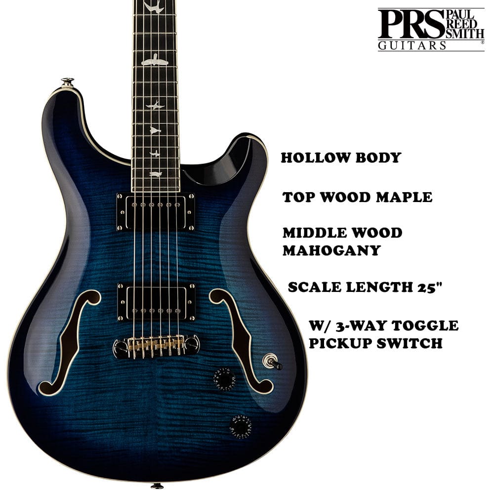 PRS SE Hollowbody II 6 String Electric Guitar with Case