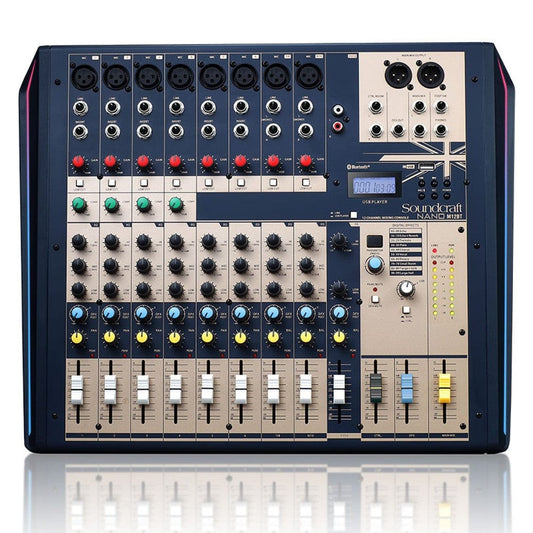 Soundcraft Nano M12BT 12-Channel Compact Analog Mixer with Bluetooth