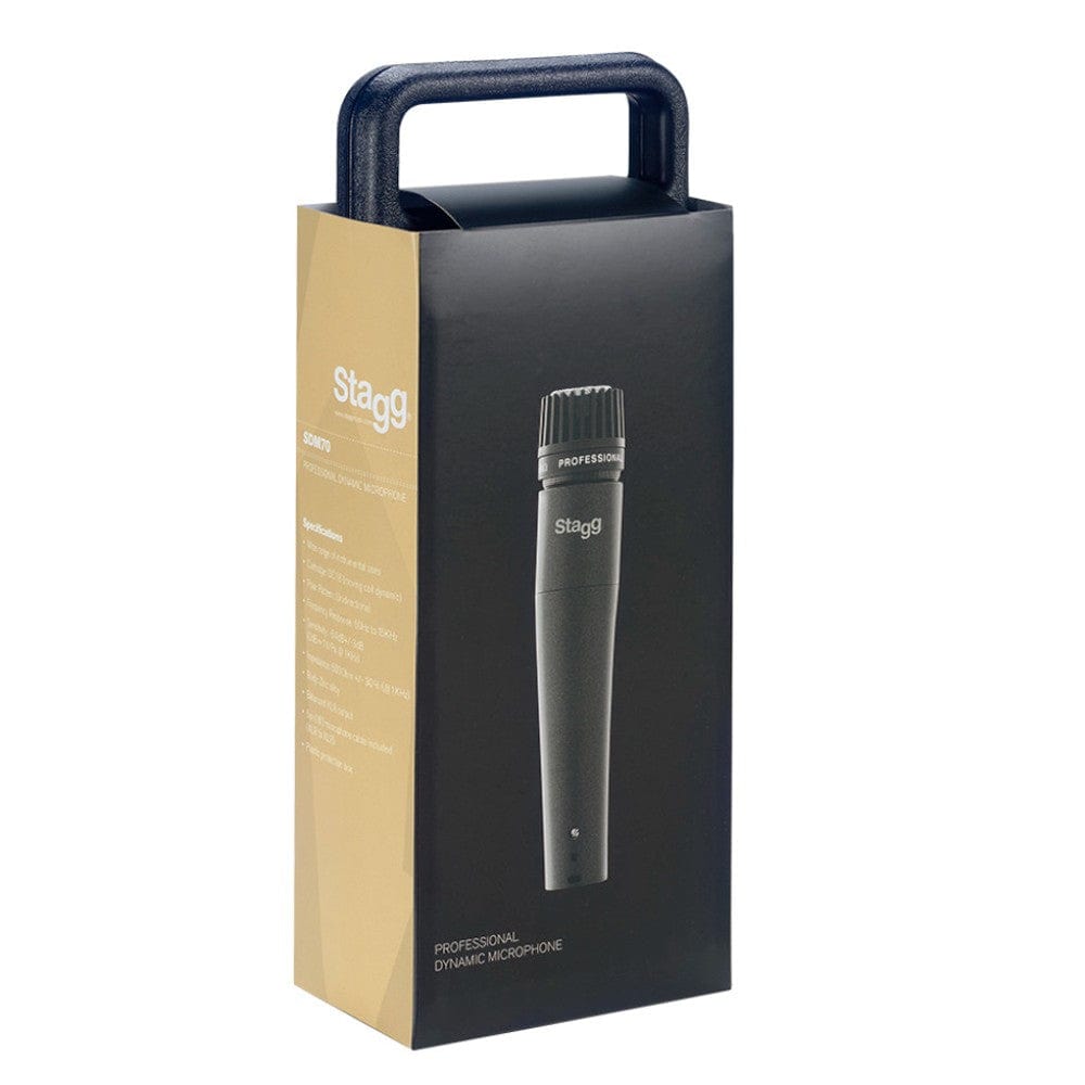 Stagg SDM70 Professional Cardioid Dynamic Microphone with Cartridge DC18