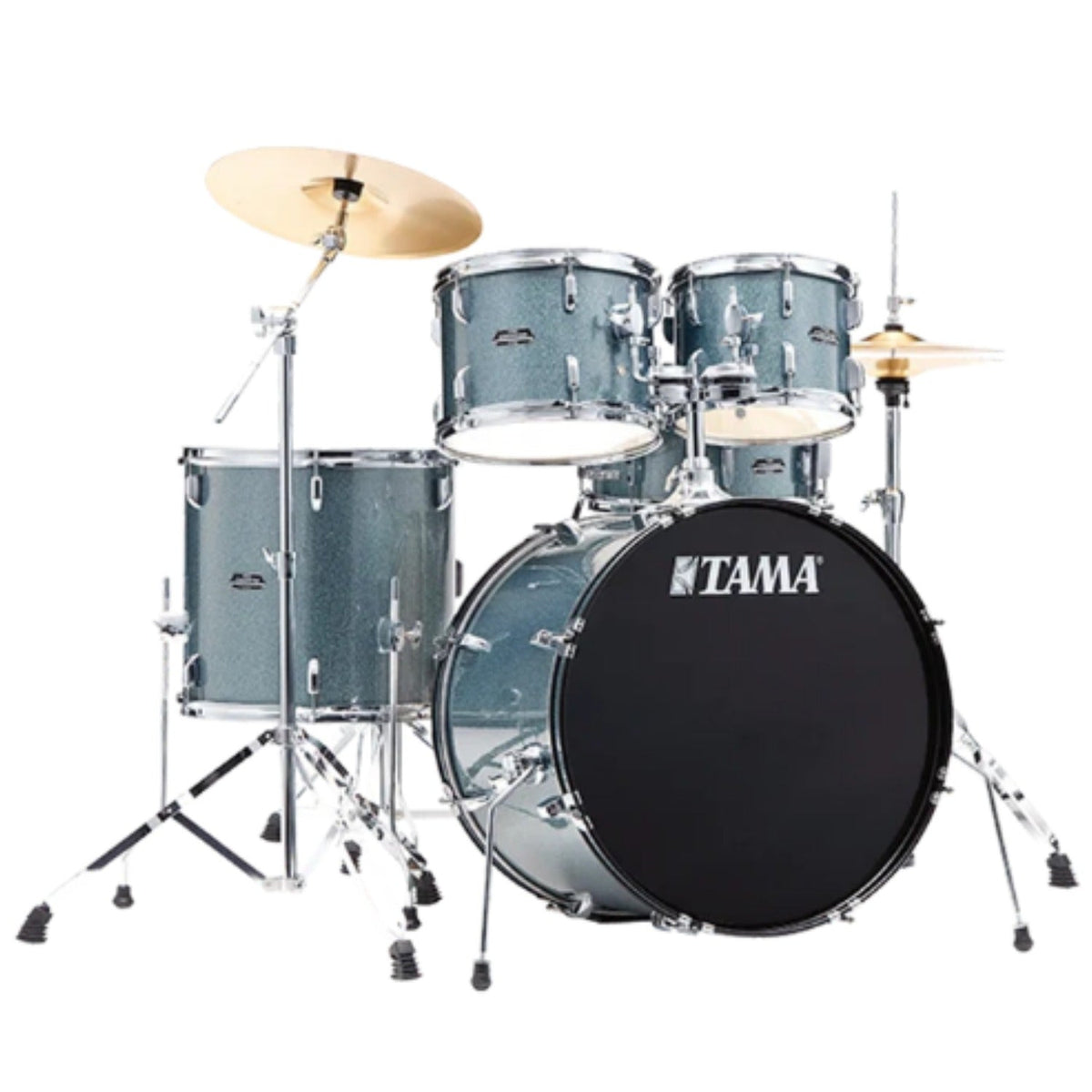 Tama ST52H5 Stagestar 5 Piece Acoustic Drum Kit with Hardware, Throne