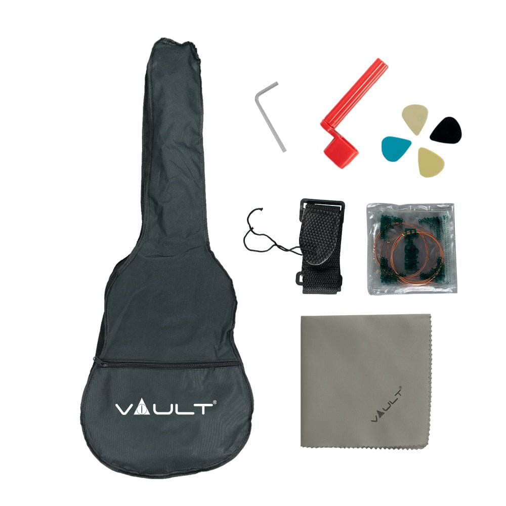Vault PA36 Parlor Body Compact Acoustic Guitar with Standard Scale Length - Open Box