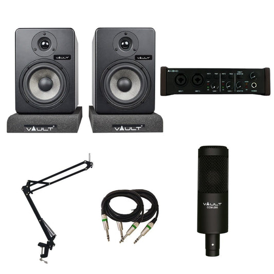 Vault Ai22HD 2x2 USB Studio Recording Bundle