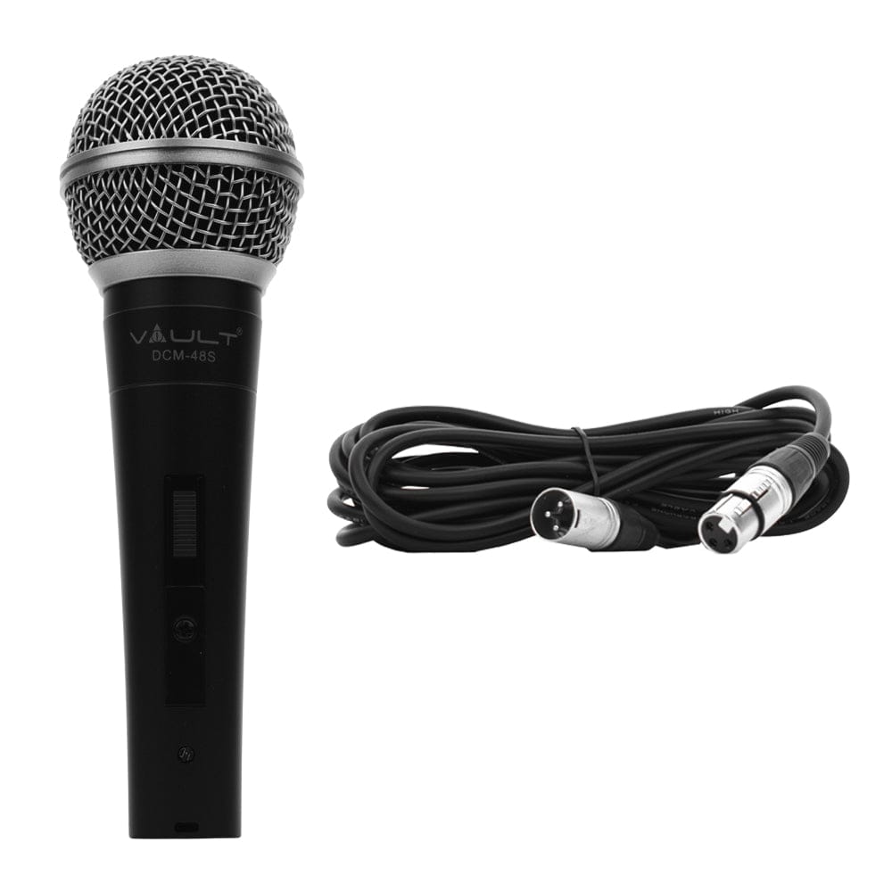 Vault DCM-48S Dynamic Cardioid Microphone with Switch and XLR Cable - Open Box